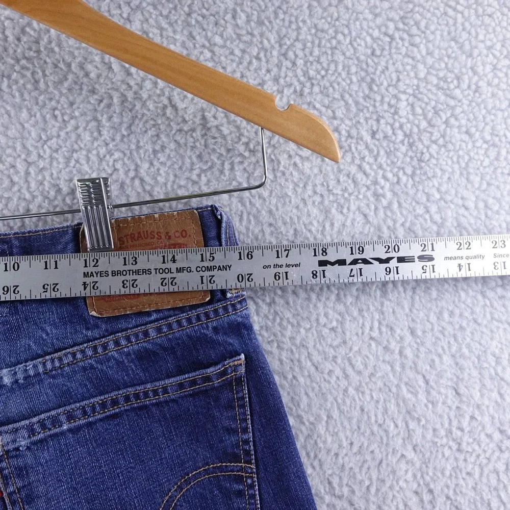 Levis 537 Slim Bootcut‎ Jeans Mens 32x32 Dark Wash Denim Y2K